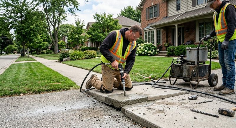 Sunken Sidewalk Repair in Denver, CO